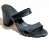 μαύρο πέδιλο με χοντρό τακούνι Sandalista - Rayu Eleve Noir