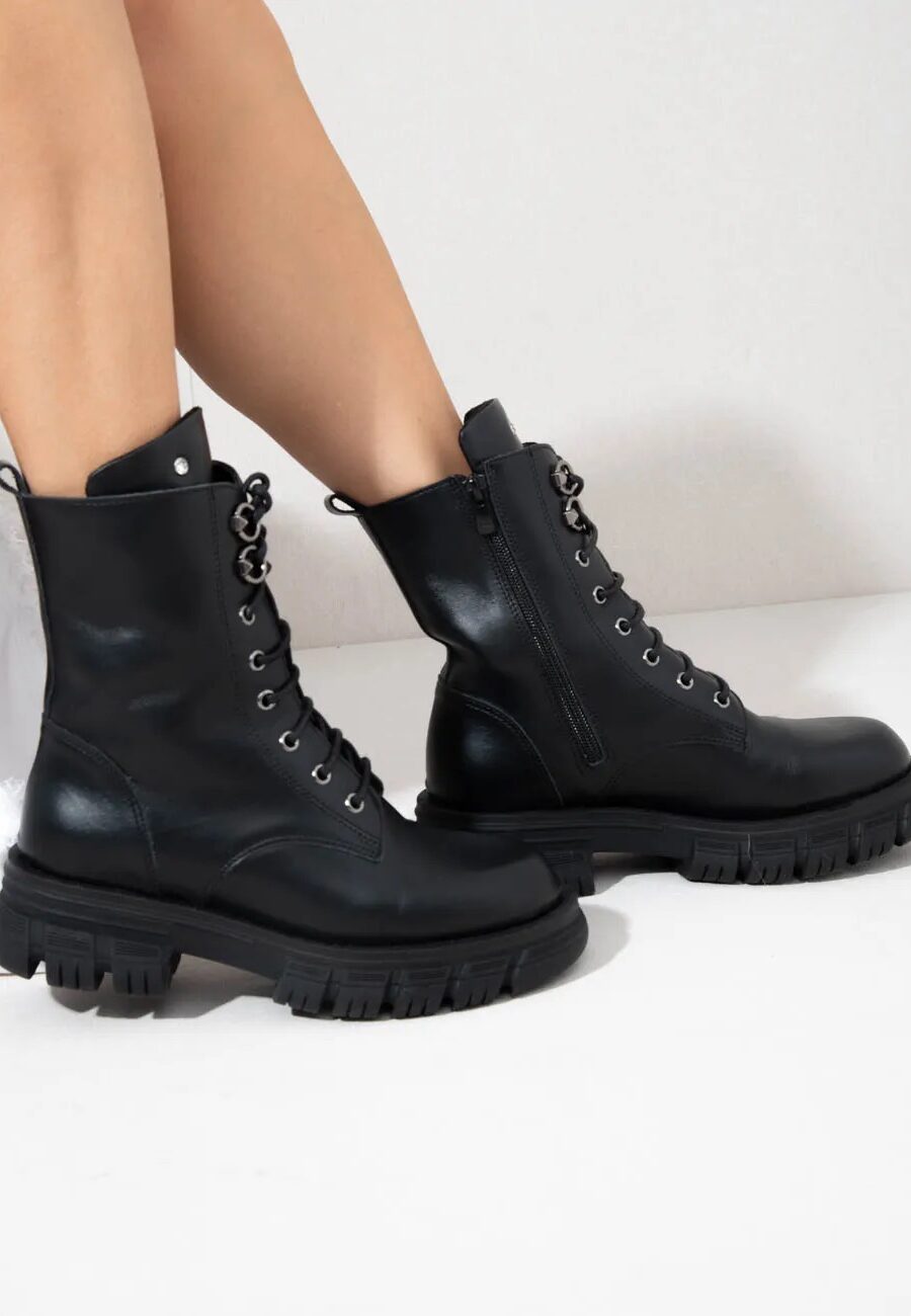 Botte Noir Μποτάκια Δερμάτινα