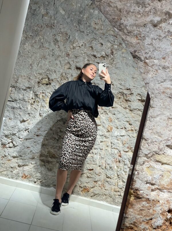 Μίντι φούστα animal print Desiree - 02.41009