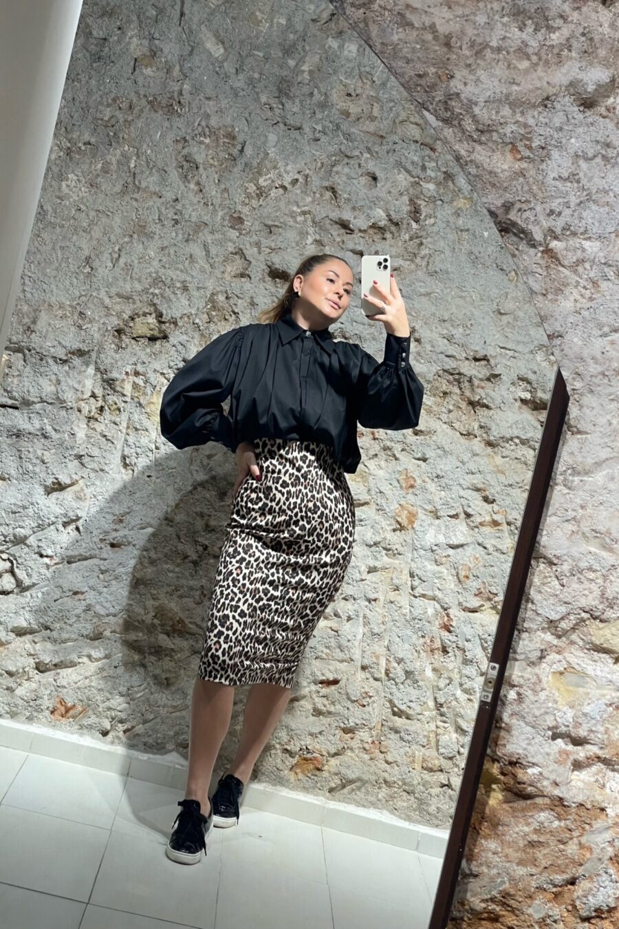 Μίντι φούστα animal print Desiree - 02.41009