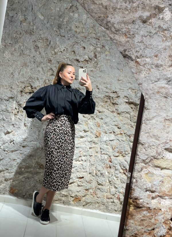 Μίντι φούστα animal print Desiree - 02.41009 - Image 6