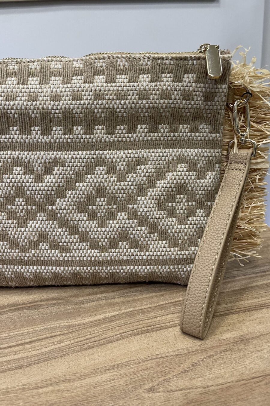 Τσάντα φάκελος με φερμουάρ και χερούλι -009