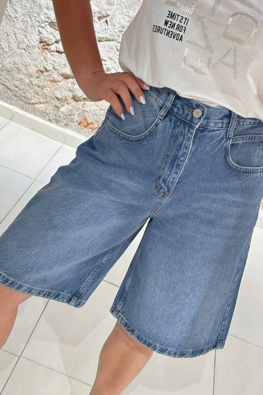 Τζιν βερμούδα Back2Jeans - K1