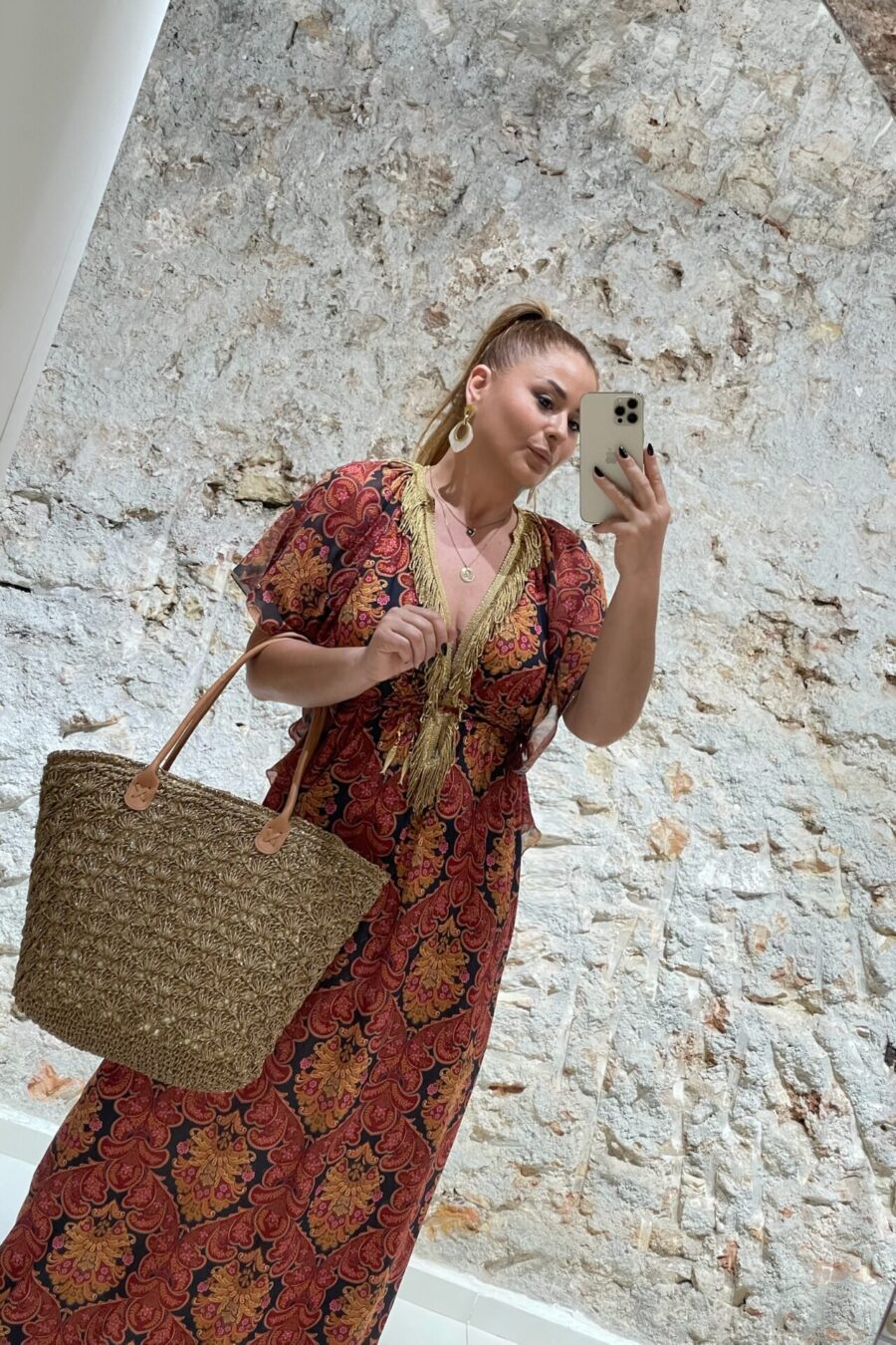 φόρεμα με ανοιχτή πλάτη και κρόσσια We Coss  - 2025