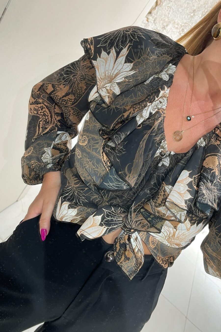 Πουκαμίσα με βολάν We Coss - 5006