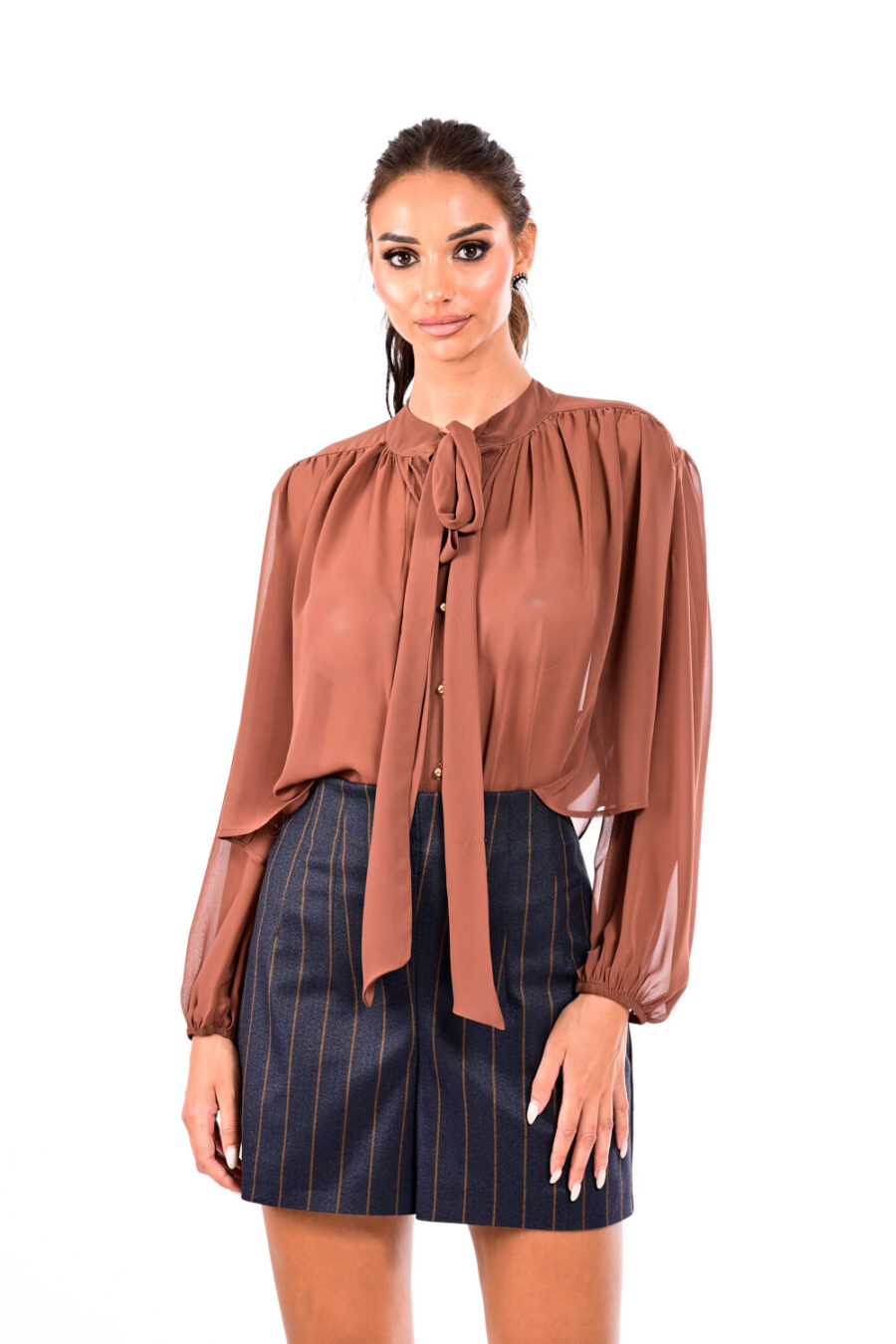 Μπλούζα 3/4 με δέσιμο στο λαιμό We Coss - 5000