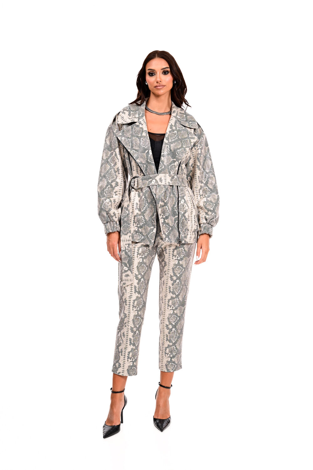 Jacket Δερμάτινη Snake Print We Coss - 3001 - Image 3