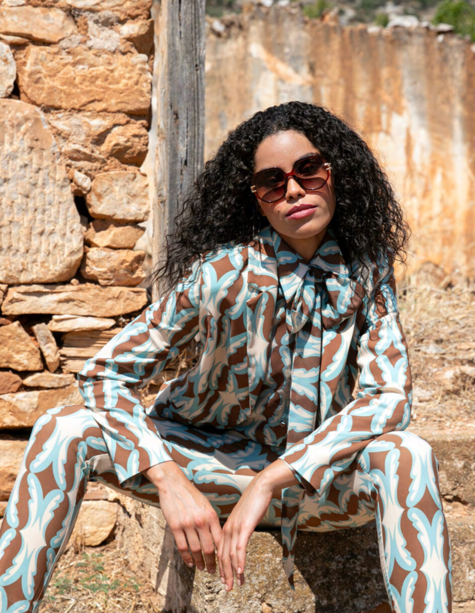 Πουκάμισο με δέσιμο φιόγκο στο λαιμό White 22 - 0120