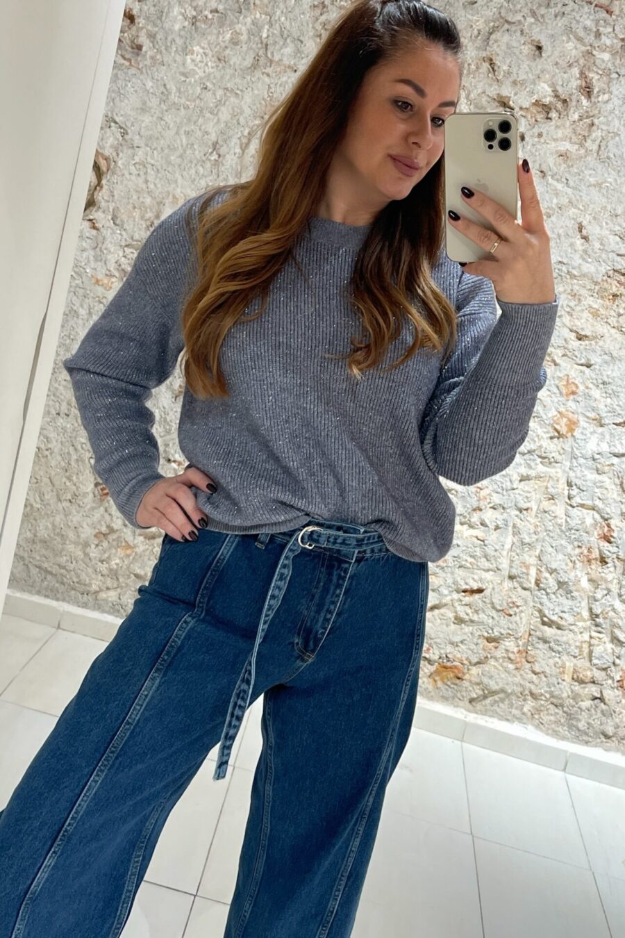 Τζιν παντελόνα με ζώνη Back 2 - X9