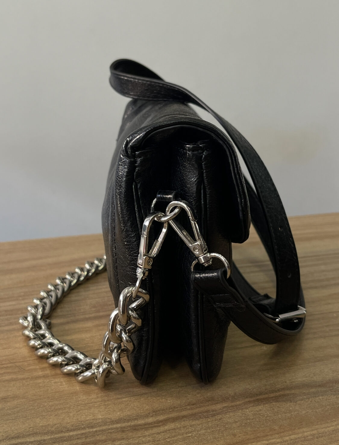 Τσάντα ώμου eco leather δύο όψεων Morgan – 251-1 - Image 3