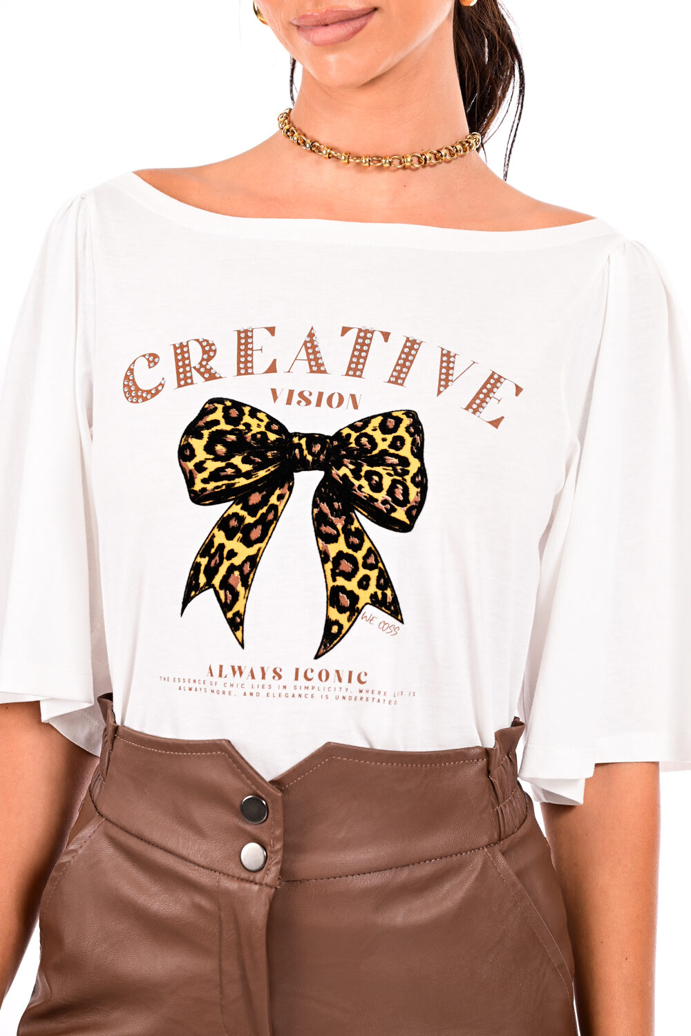 Παντελόνι eco leather με Λάστιχο We Coss - 1036 - Image 3