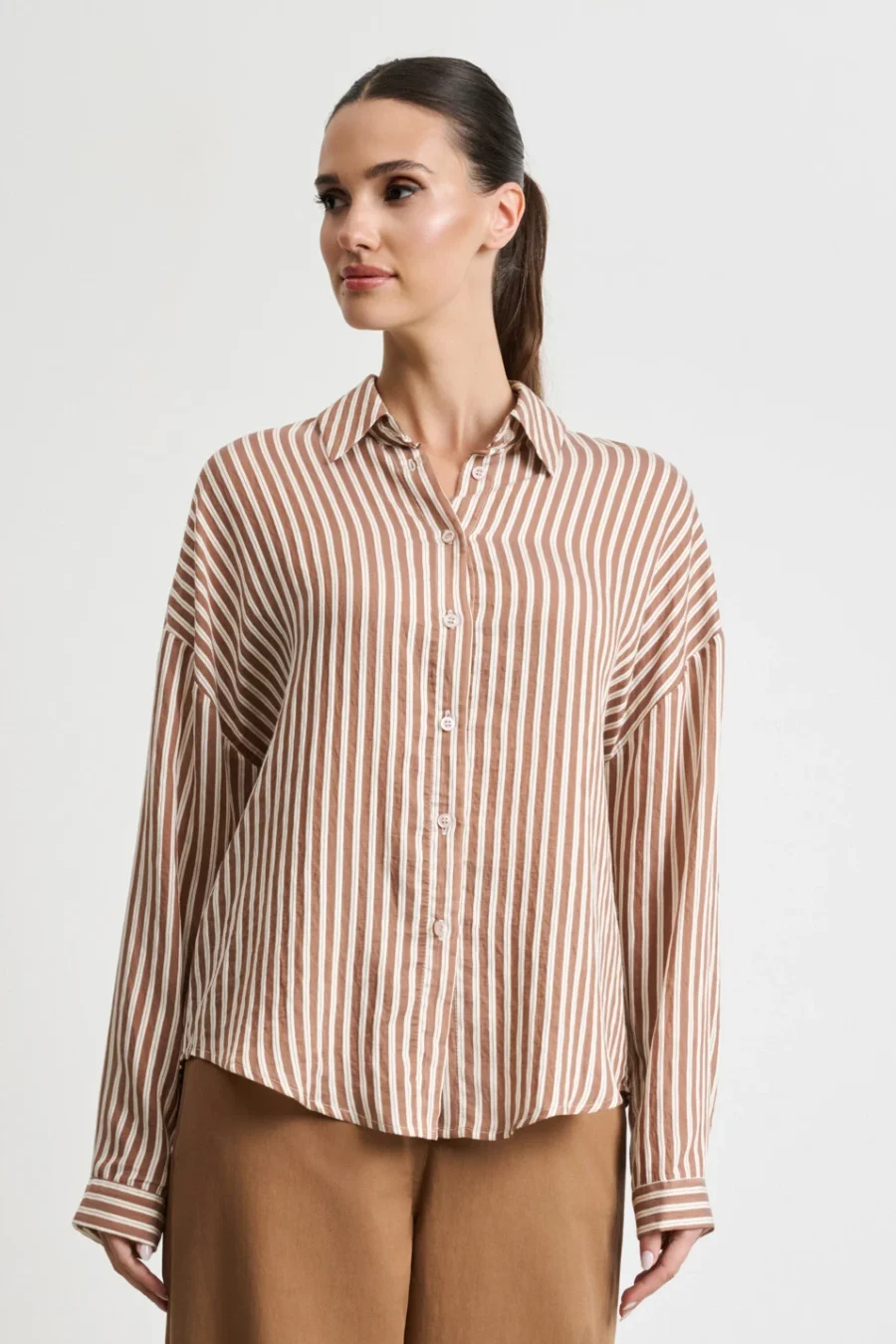 Πουκάμισο ριγέ με γιακά Desiree - 0944002