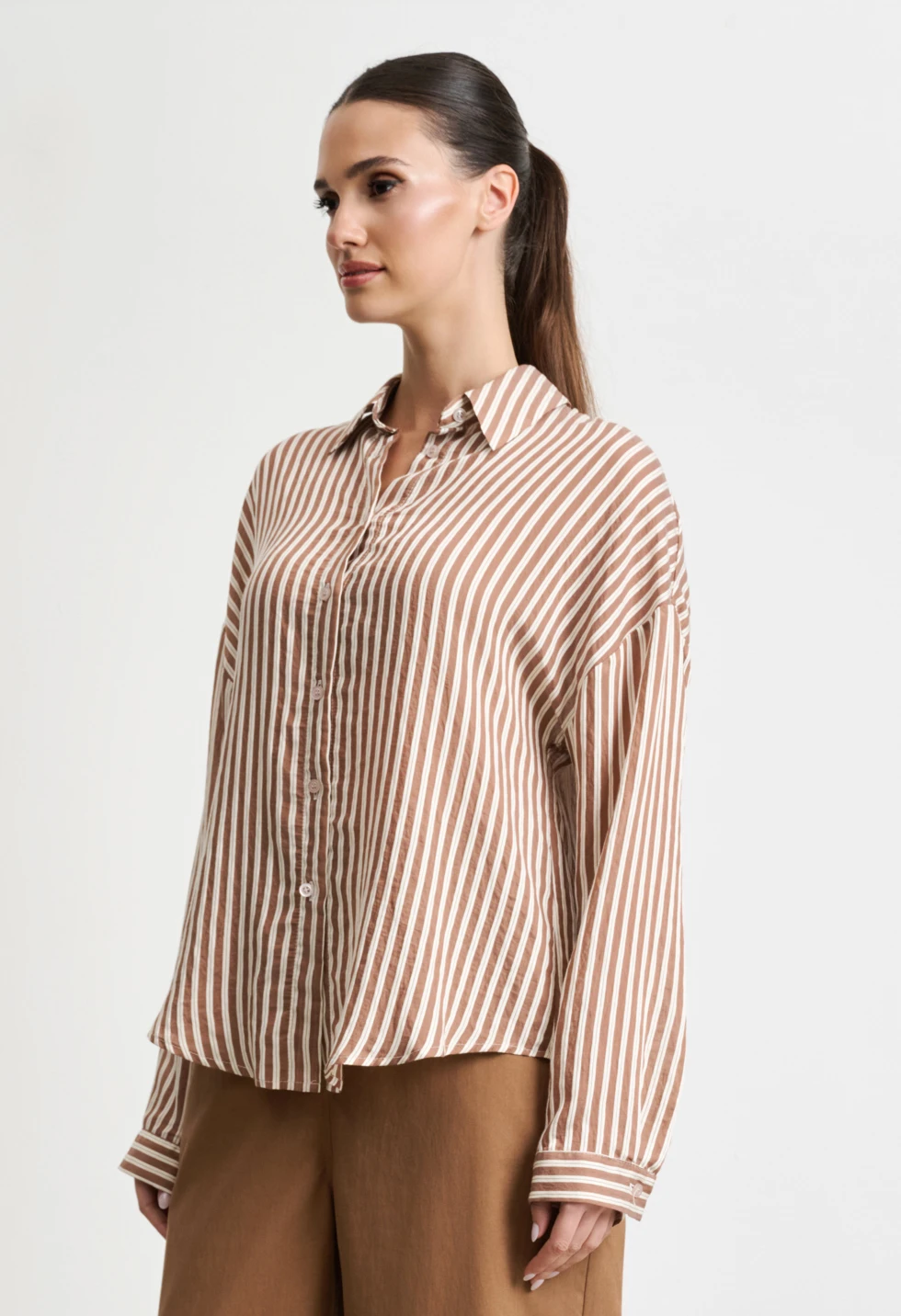 Πουκάμισο ριγέ με γιακά Desiree - 0944002 - Image 2