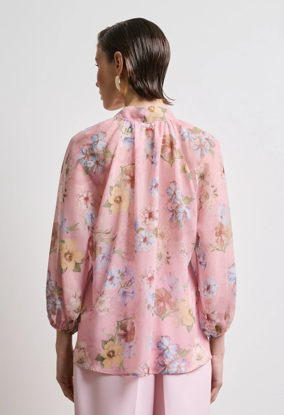 Μπλούζα floral με δέσιμο στο λαιμό Desiree - 1744016 - Image 4